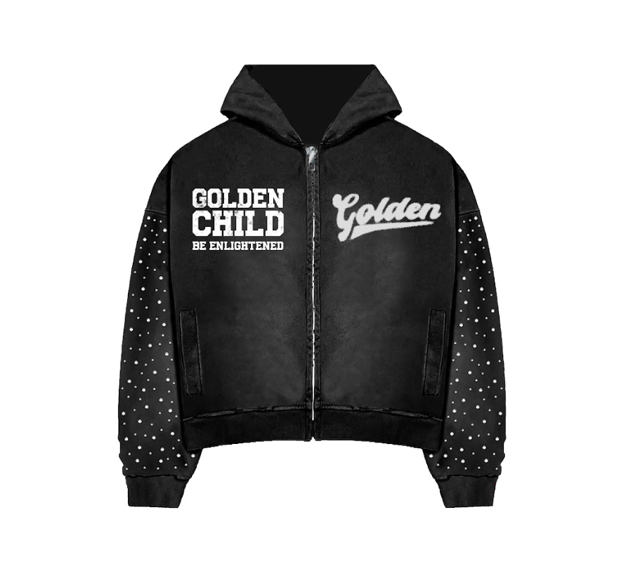 Golden Child Rhinestone Tracksuit